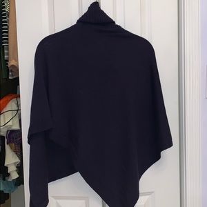 Navy Blue Poncho